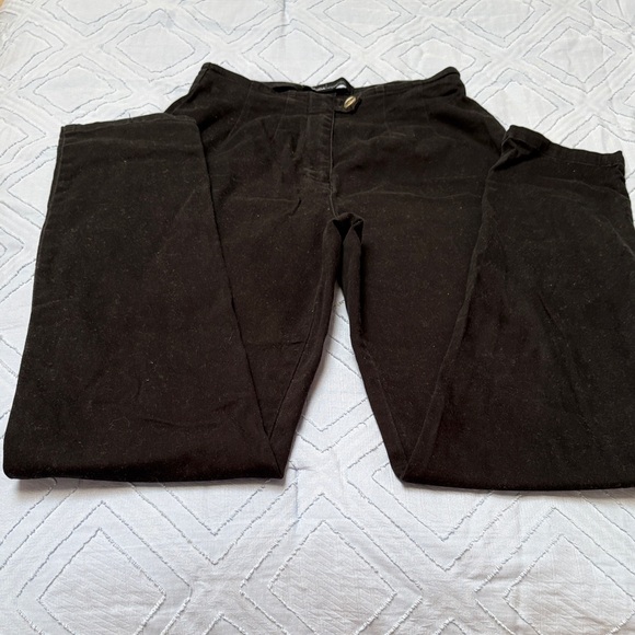 Moda International Dark Brown Corduroy Trousers - Picture 1 of 5